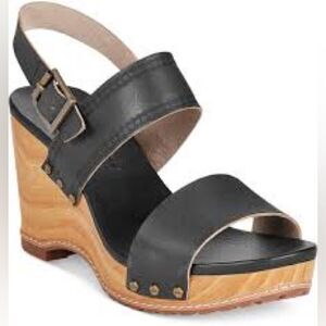 Timberland Women’s Black  Earthkeepers Tilden Platform Wedge Sandals 8 EUC